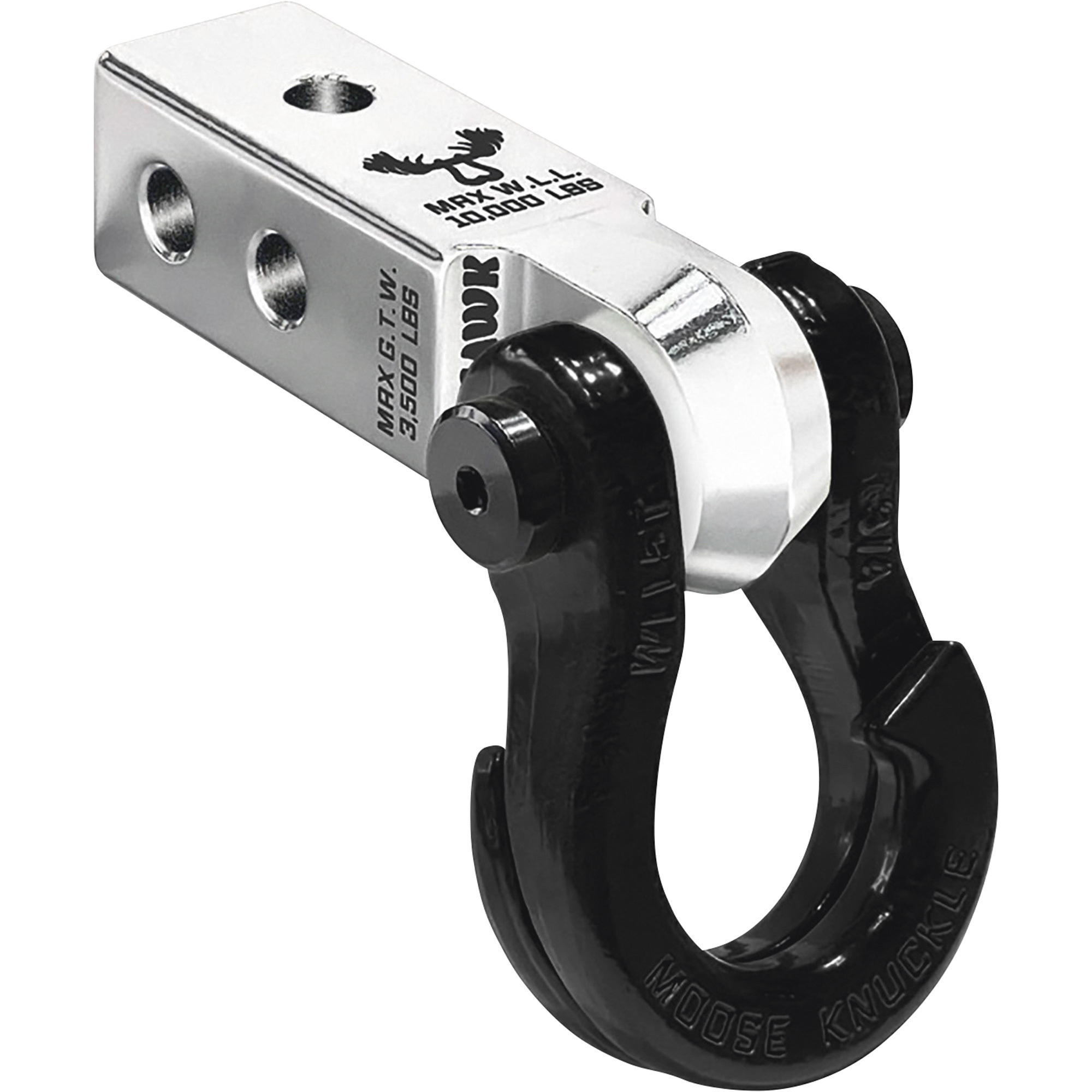 Moose Knuckle Offroad 3/4 Jowl Split Shackle and Mohawk 2.0 Receiver Combo, Fits Multiple Ball Sizes, Fits 2in. Receivers